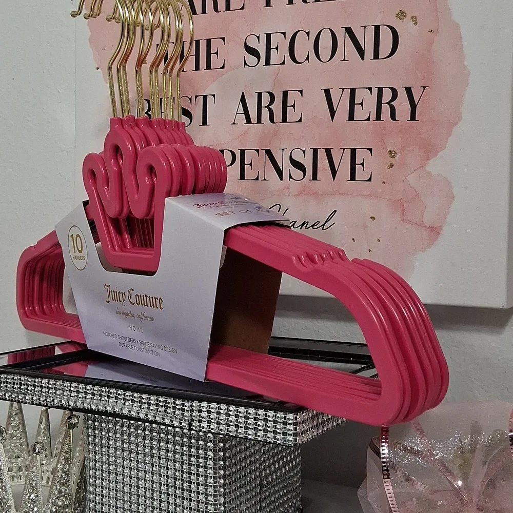 Juicy Couture Home Crown Shoulders Space Saving Hangers- 10PK